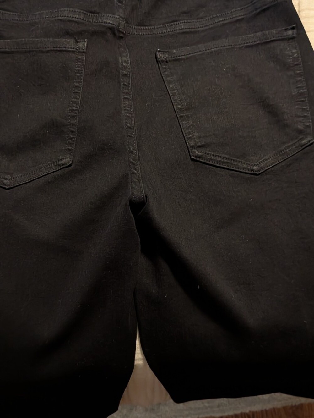 Quince Bella Stretch Wide Leg Jeans- 30" Inseam - Black - Picture 8 of 9